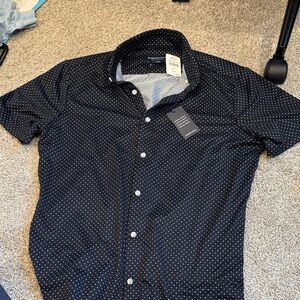NWT Navy Polka Dot Men's Shirt